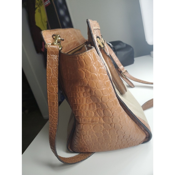 Michael Kors large tan and brown selma satchel - Picture 4 of 8